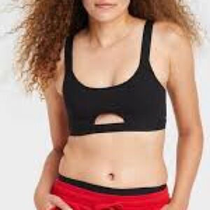 New Cage Ribbed Black Women's Intimate Bra